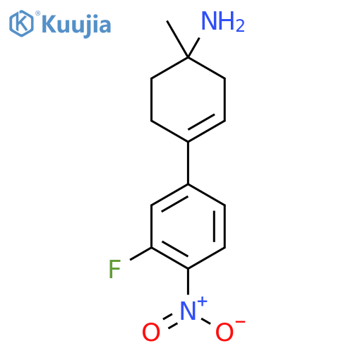 4-(3-Fluoro-4-nitrophenyl)-1-methylcyclohex-3-en-1-amine structure