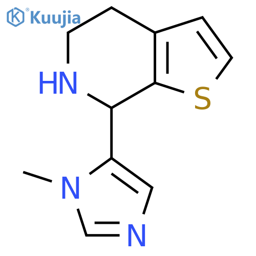 1-methyl-5-{4H,5H,6H,7H-thieno2,3-cpyridin-7-yl}-1H-imidazole structure