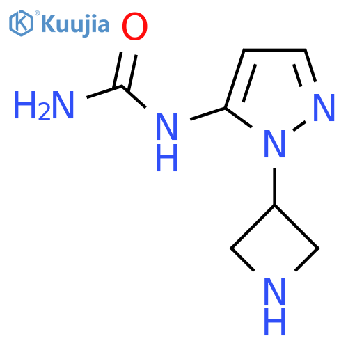 1-(azetidin-3-yl)-1H-pyrazol-5-ylurea structure