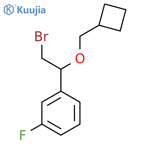 1-2-bromo-1-(cyclobutylmethoxy)ethyl-3-fluorobenzene structure