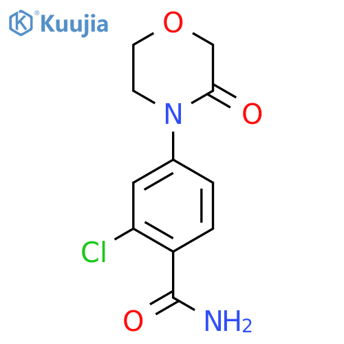 2-chloro-4-(3-oxomorpholin-4-yl)benzamide structure