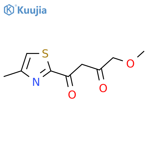 4-methoxy-1-(4-methyl-1,3-thiazol-2-yl)butane-1,3-dione structure