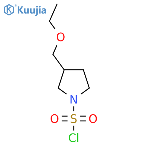 3-(Ethoxymethyl)pyrrolidine-1-sulfonyl chloride structure