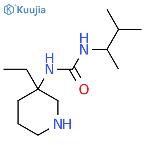 1-(3-Ethylpiperidin-3-yl)-3-(3-methylbutan-2-yl)urea structure