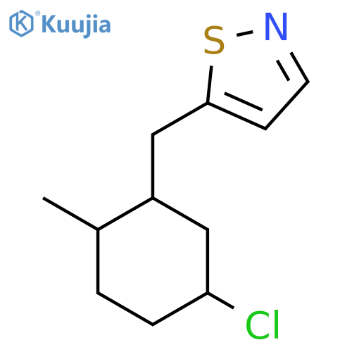 5-[(5-Chloro-2-methylcyclohexyl)methyl]-1,2-thiazole structure