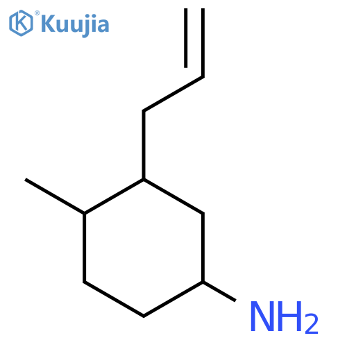 4-Methyl-3-(prop-2-en-1-yl)cyclohexan-1-amine structure