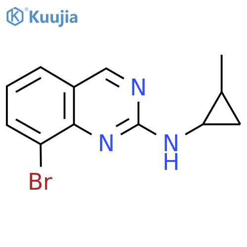8-bromo-N-(2-methylcyclopropyl)quinazolin-2-amine structure