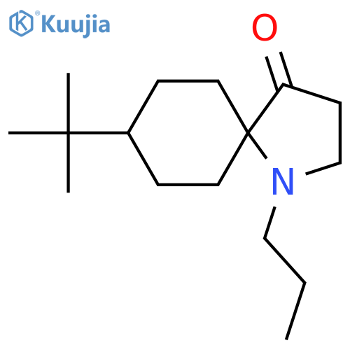 8-Tert-butyl-1-propyl-1-azaspiro[4.5]decan-4-one structure