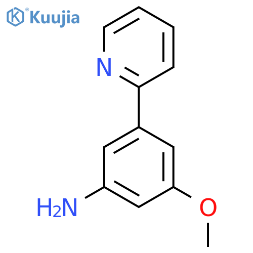 3-methoxy-5-(pyridin-2-yl)aniline structure
