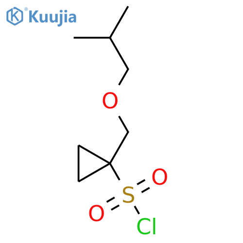 1-(2-methylpropoxy)methylcyclopropane-1-sulfonyl chloride structure