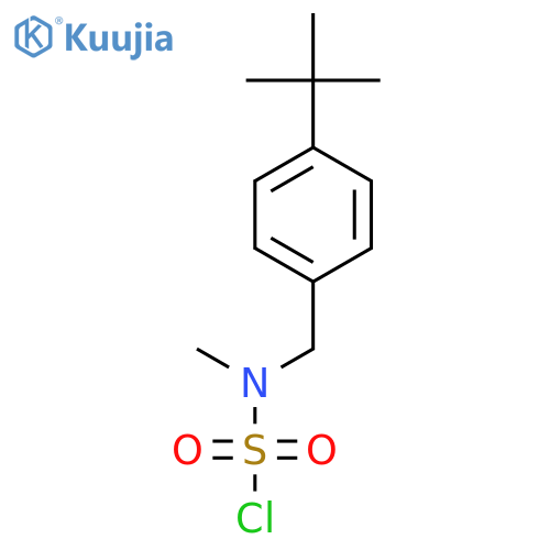 N-[(4-tert-butylphenyl)methyl]-N-methylsulfamoyl chloride structure