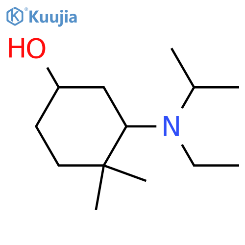 3-[Ethyl(propan-2-yl)amino]-4,4-dimethylcyclohexan-1-ol structure