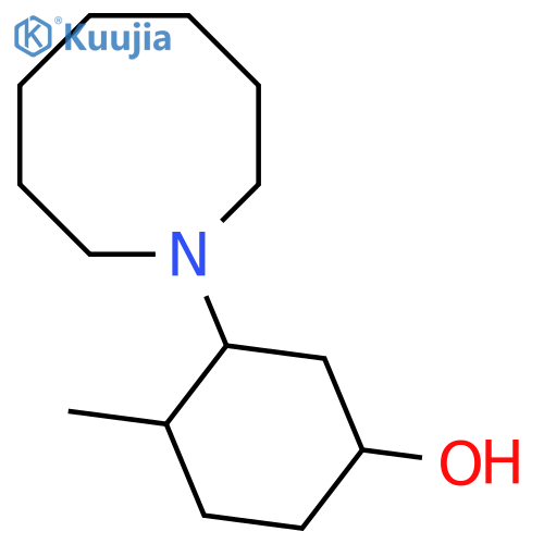 3-(Azocan-1-yl)-4-methylcyclohexan-1-ol structure