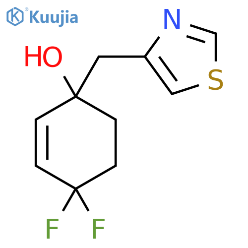 4,4-Difluoro-1-[(1,3-thiazol-4-yl)methyl]cyclohex-2-en-1-ol structure
