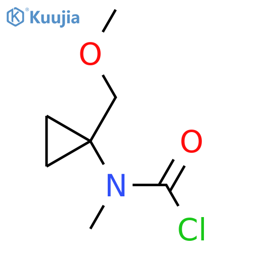 N-[1-(methoxymethyl)cyclopropyl]-N-methylcarbamoyl chloride structure