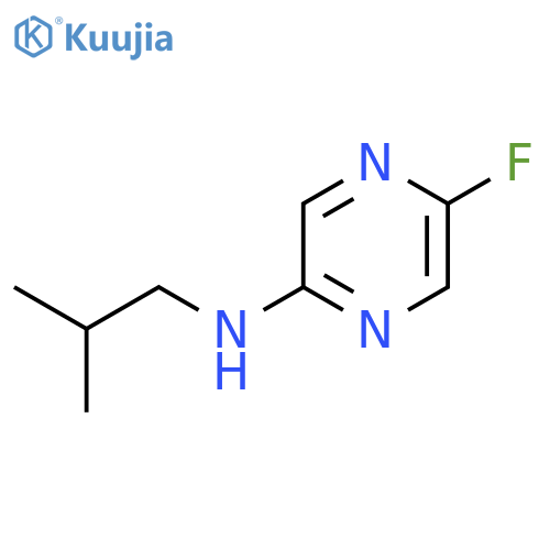 5-fluoro-N-(2-methylpropyl)pyrazin-2-amine structure