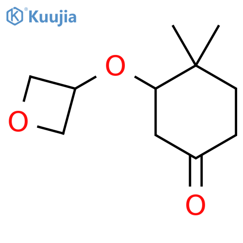 4,4-Dimethyl-3-(oxetan-3-yloxy)cyclohexan-1-one structure