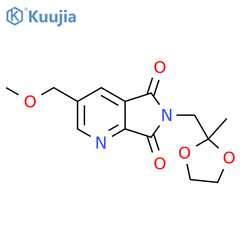 3-(methoxymethyl)-6-(2-methyl-1,3-dioxolan-2-yl)methyl-5H,6H,7H-pyrrolo3,4-bpyridine-5,7-dione structure