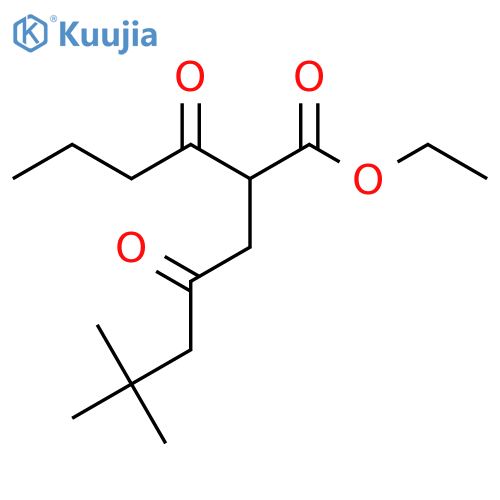 ethyl 2-butanoyl-6,6-dimethyl-4-oxoheptanoate structure