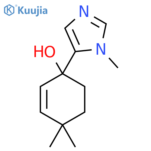 4,4-dimethyl-1-(1-methyl-1H-imidazol-5-yl)cyclohex-2-en-1-ol structure
