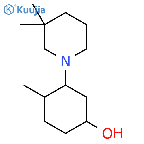 3-(3,3-Dimethylpiperidin-1-yl)-4-methylcyclohexan-1-ol structure