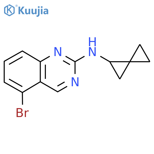 5-bromo-N-{spiro[2.2]pentan-1-yl}quinazolin-2-amine structure