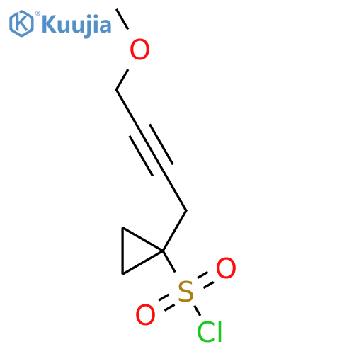 1-(4-methoxybut-2-yn-1-yl)cyclopropane-1-sulfonyl chloride structure