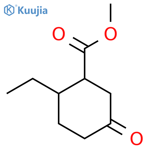 Methyl 2-ethyl-5-oxocyclohexane-1-carboxylate structure