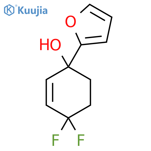 4,4-Difluoro-1-(furan-2-yl)cyclohex-2-en-1-ol structure