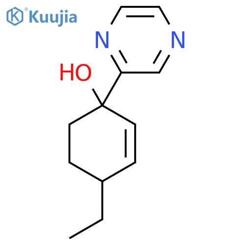 4-Ethyl-1-(pyrazin-2-yl)cyclohex-2-en-1-ol structure