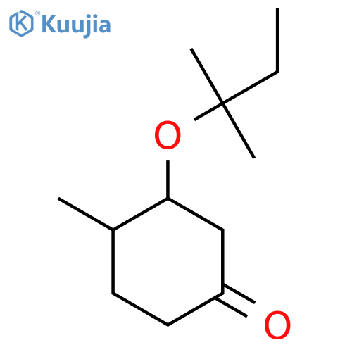 4-Methyl-3-[(2-methylbutan-2-yl)oxy]cyclohexan-1-one structure