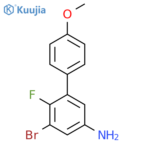 3-bromo-4-fluoro-5-(4-methoxyphenyl)aniline structure
