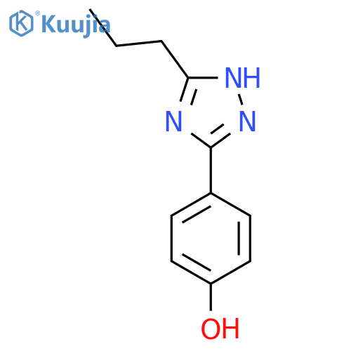 4-(5-propyl-1H-1,2,4-triazol-3-yl)phenol structure