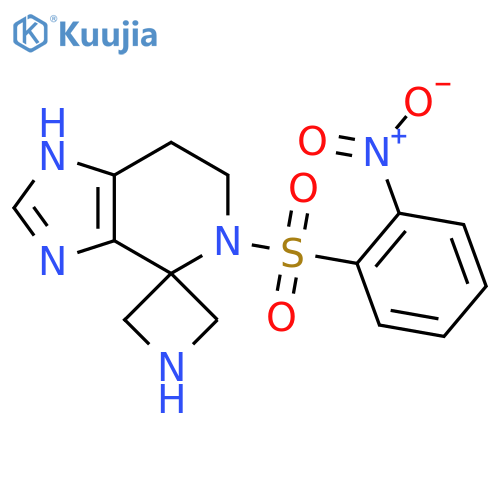 5'-(2-Nitrobenzenesulfonyl)-1',5',6',7'-tetrahydrospiro[azetidine-3,4'-imidazo[4,5-c]pyridine] structure