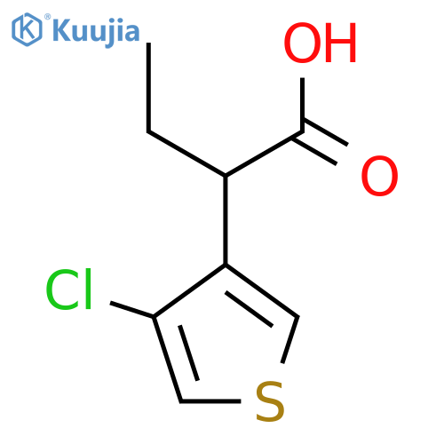 2-(4-chlorothiophen-3-yl)butanoic acid structure