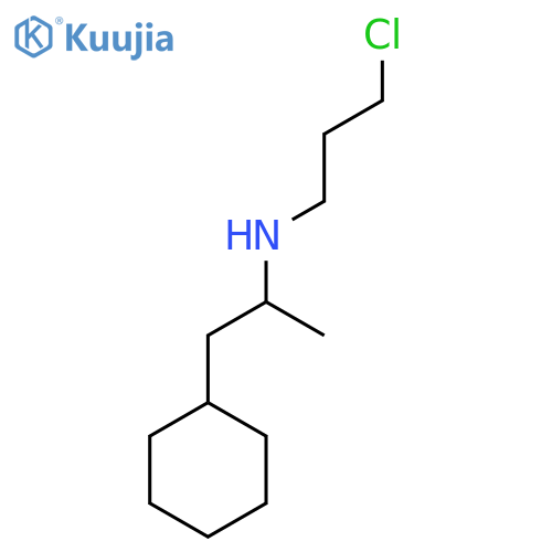 (3-chloropropyl)(1-cyclohexylpropan-2-yl)amine structure