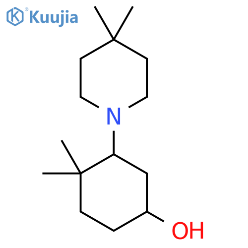 3-(4,4-Dimethylpiperidin-1-yl)-4,4-dimethylcyclohexan-1-ol structure