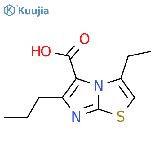 3-ethyl-6-propylimidazo2,1-b1,3thiazole-5-carboxylic acid structure