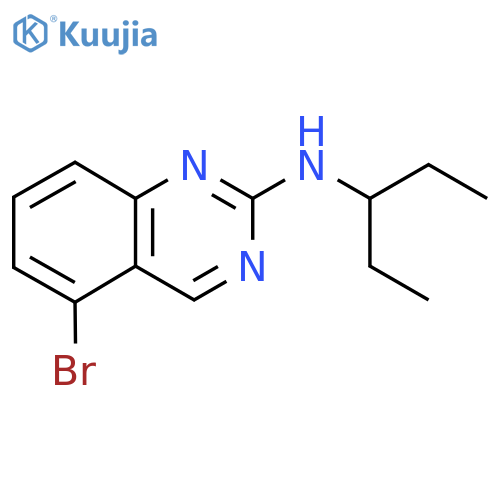 5-bromo-N-(pentan-3-yl)quinazolin-2-amine structure
