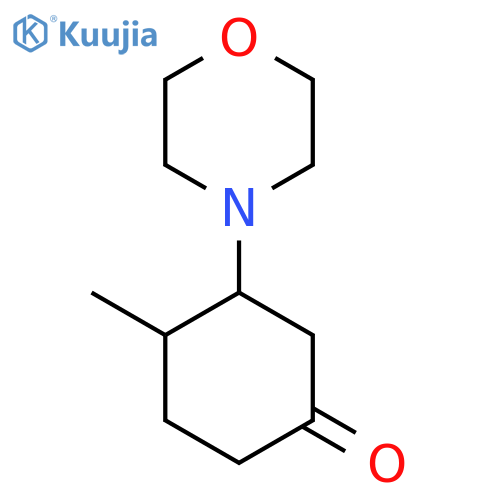 4-Methyl-3-(morpholin-4-yl)cyclohexan-1-one structure