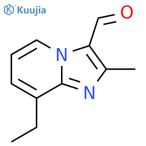 8-ethyl-2-methylimidazo1,2-apyridine-3-carbaldehyde structure