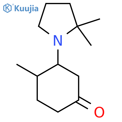 3-(2,2-Dimethylpyrrolidin-1-yl)-4-methylcyclohexan-1-one structure
