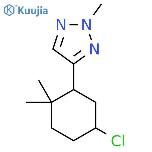 4-(5-chloro-2,2-dimethylcyclohexyl)-2-methyl-2H-1,2,3-triazole structure