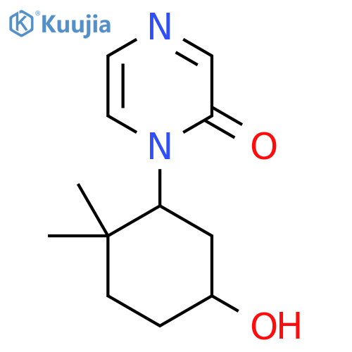 1-(5-Hydroxy-2,2-dimethylcyclohexyl)-1,2-dihydropyrazin-2-one structure