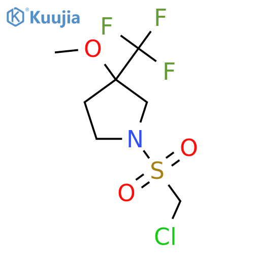 1-Chloromethanesulfonyl-3-methoxy-3-(trifluoromethyl)pyrrolidine structure