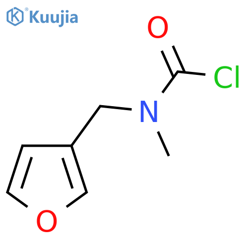 N-[(furan-3-yl)methyl]-N-methylcarbamoyl chloride structure