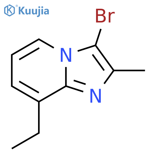 3-bromo-8-ethyl-2-methylimidazo1,2-apyridine structure
