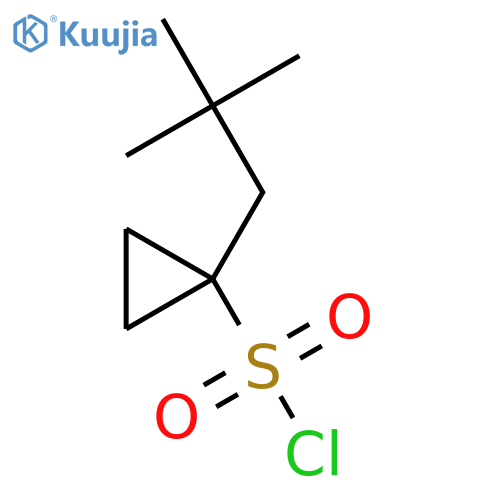 1-(2,2-dimethylpropyl)cyclopropane-1-sulfonyl chloride structure