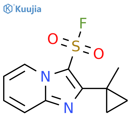 2-(1-methylcyclopropyl)imidazo1,2-apyridine-3-sulfonyl fluoride structure