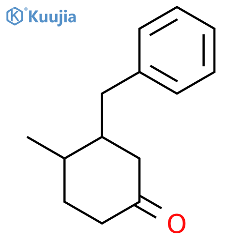 3-Benzyl-4-methylcyclohexan-1-one structure